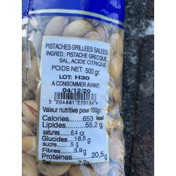 sachet de pistaches