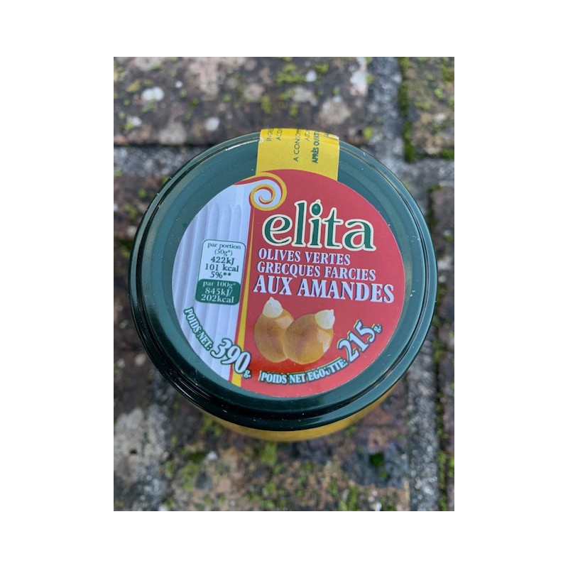 Olives vertes aux amandes ELITA - 390gr