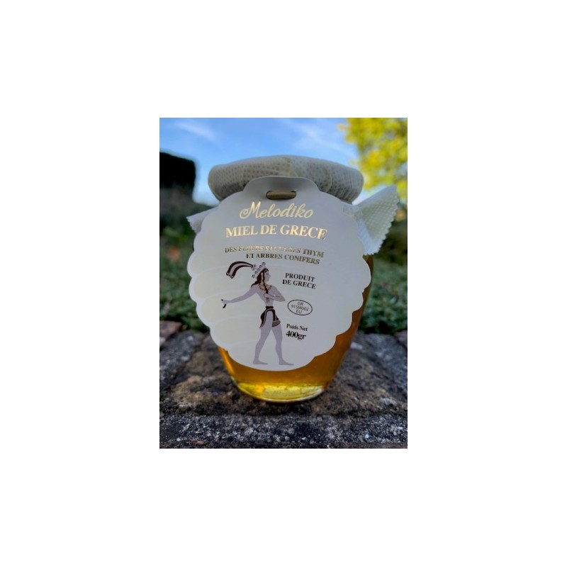 Miel Melodiko 400 g – Thym, fleurs & conifères