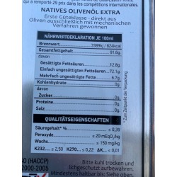 Etiquette huile Orino